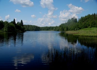 Ollajärvi, isän kotipaikka vas.niemen takana
