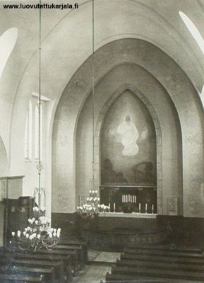 Lumivaan kirkko sisätä oletettavasti joskus 30-luvulla.
