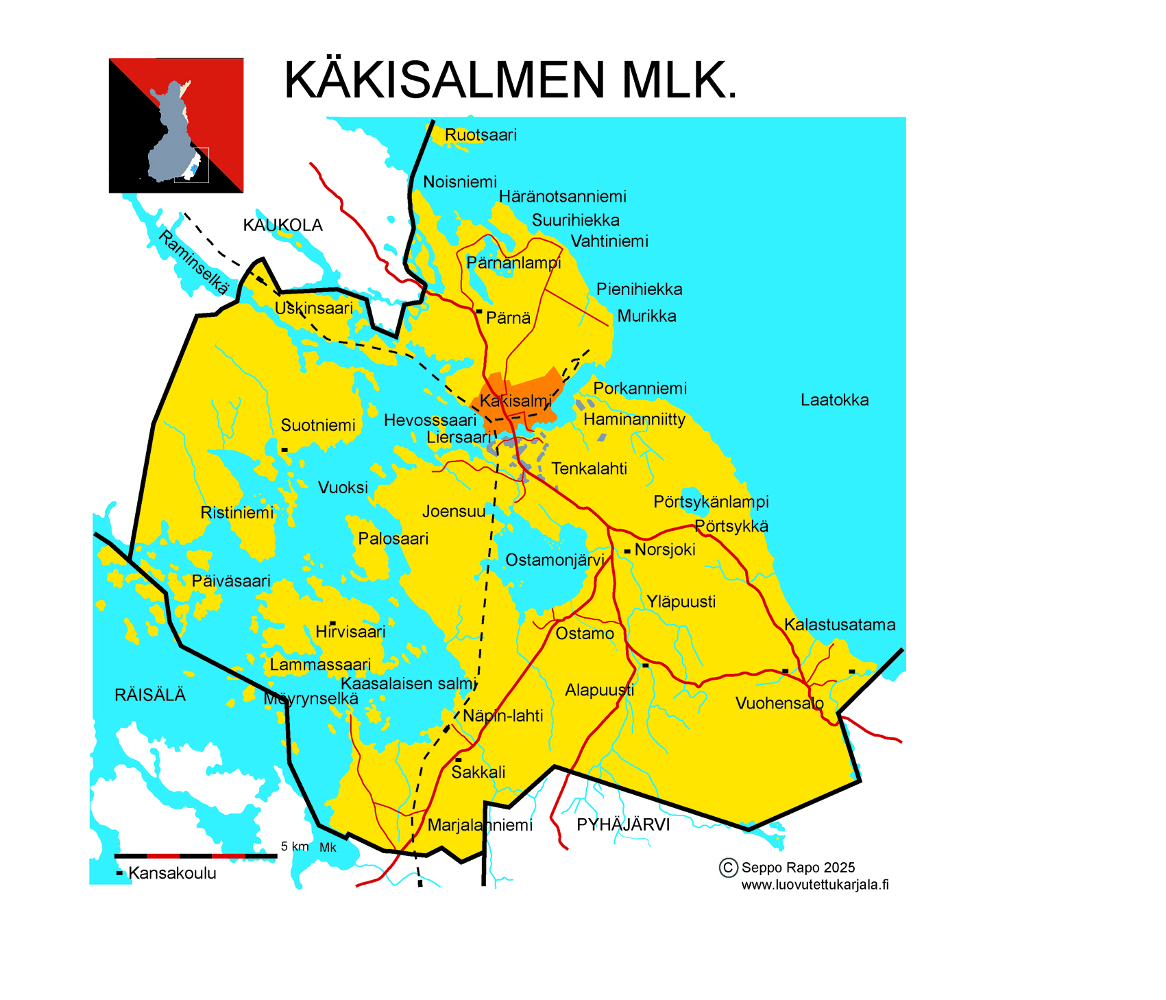 Käkisalmenmlk kartta