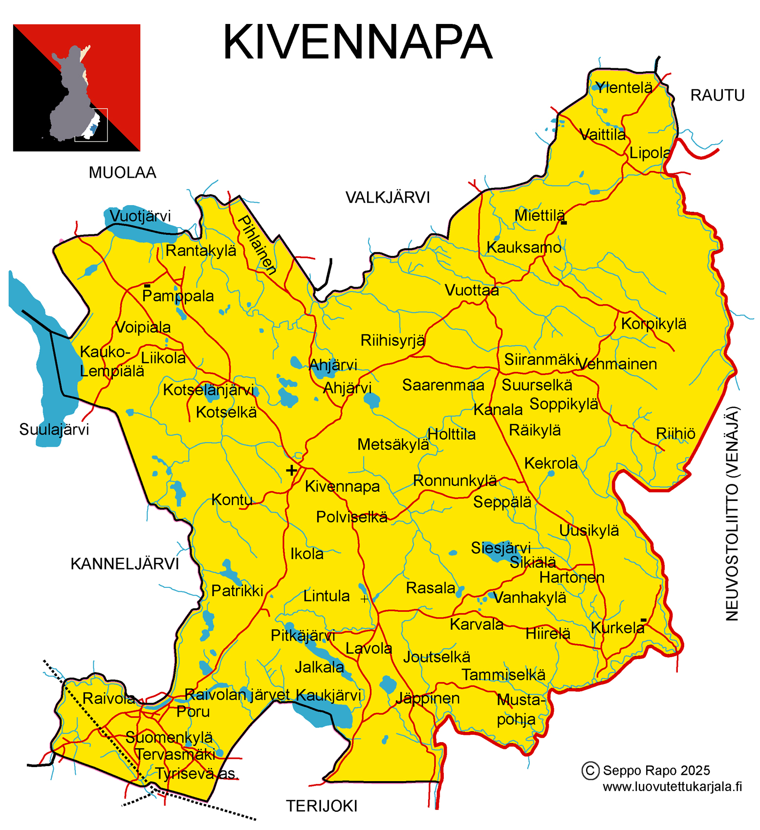 Kivennavan kartta