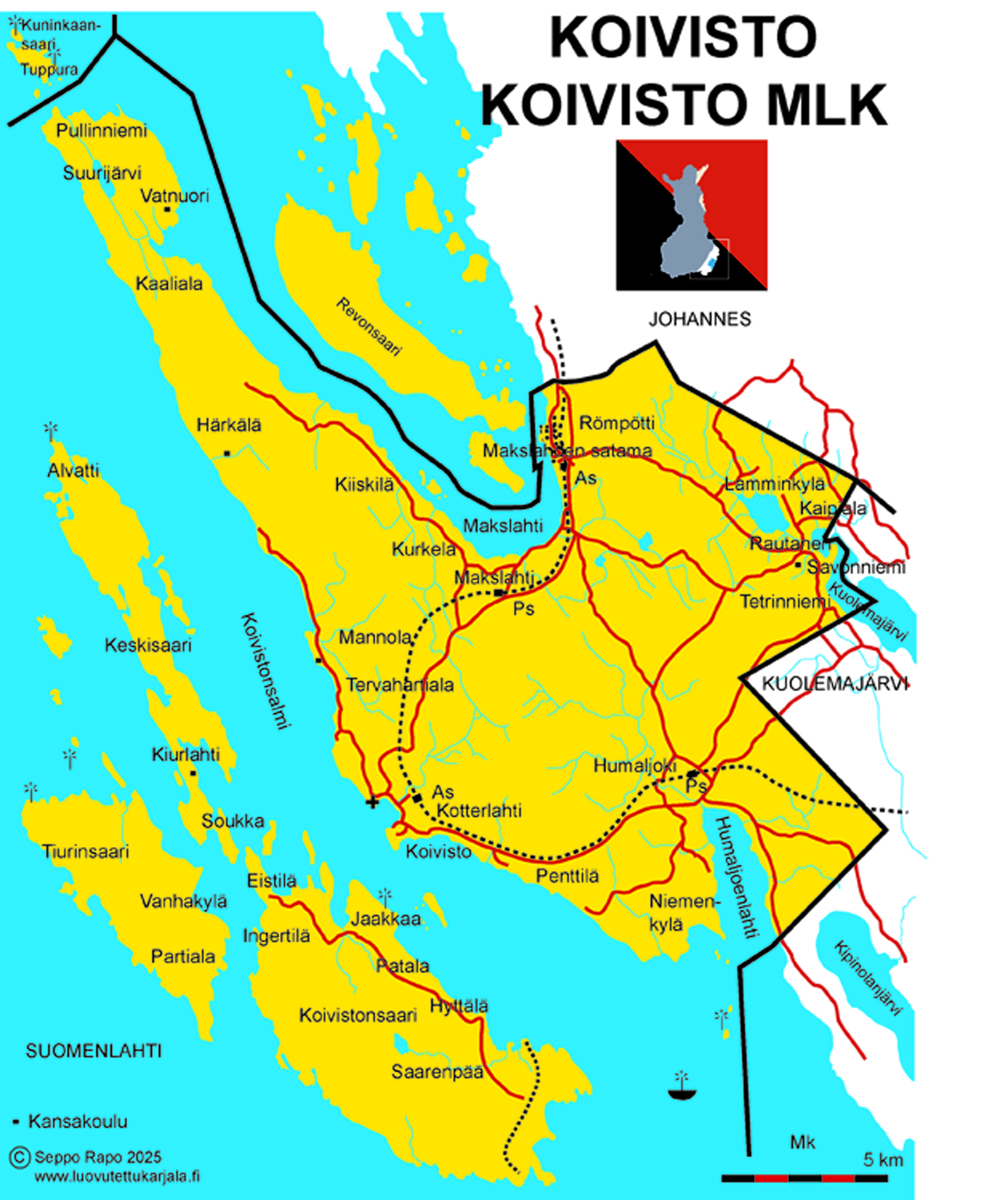 Koiviston kartta