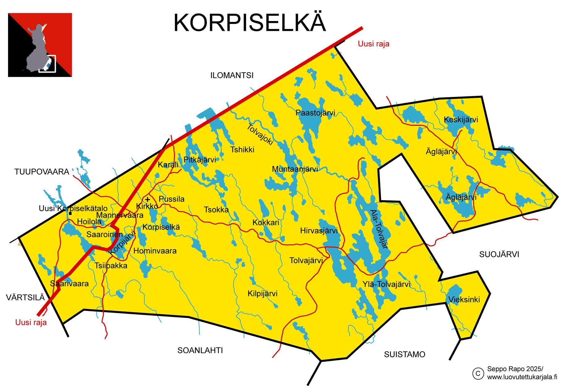 korpiselka kartta
