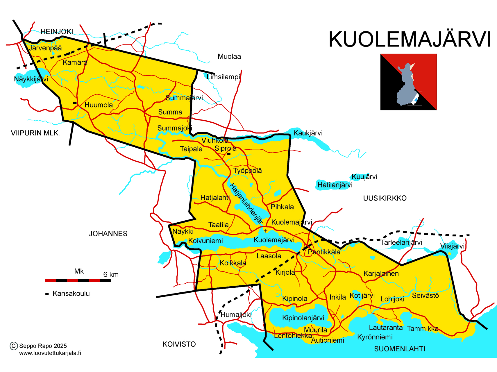 Kuolemanjärven kartta