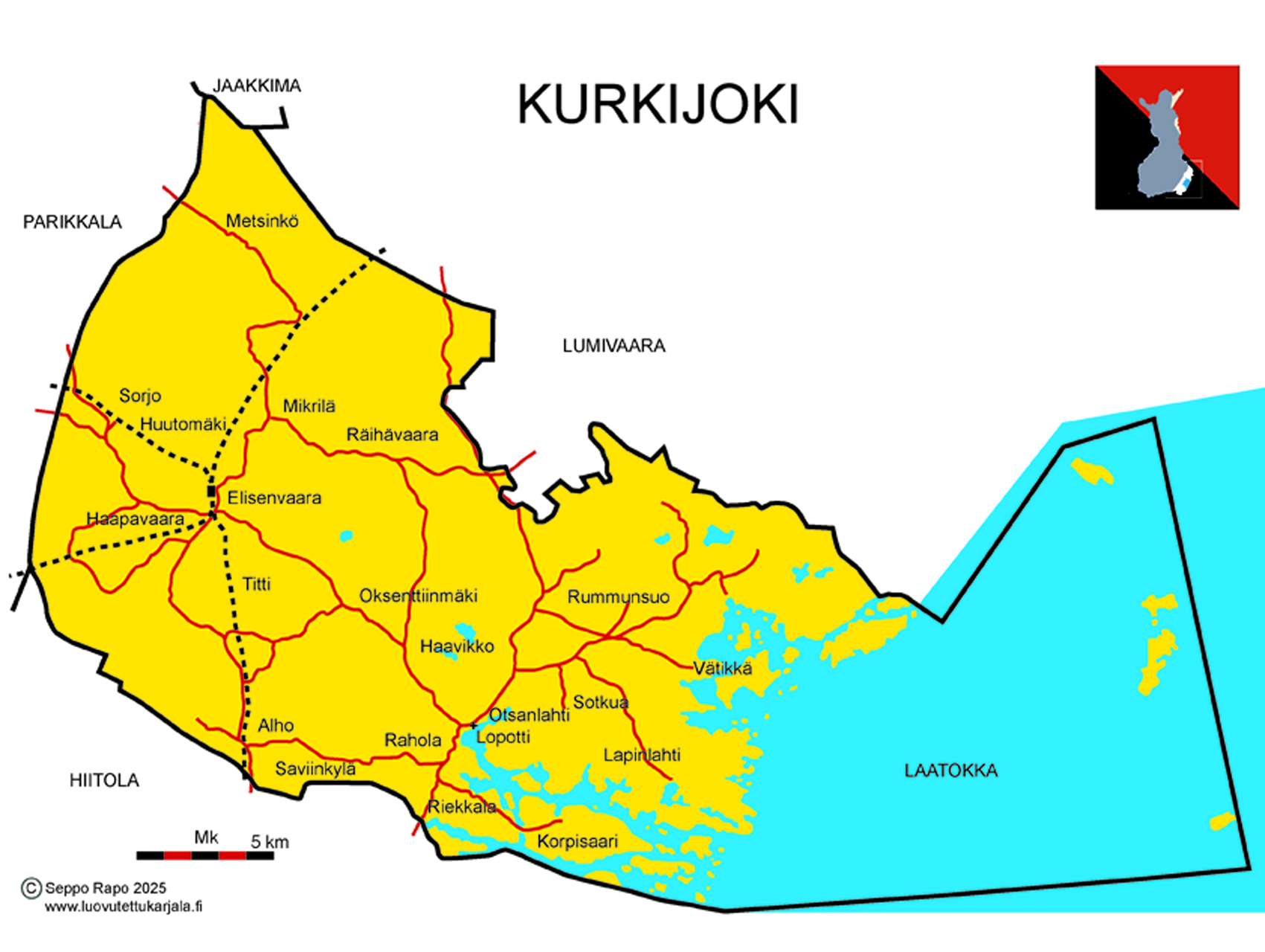 Kurkijoen kartta