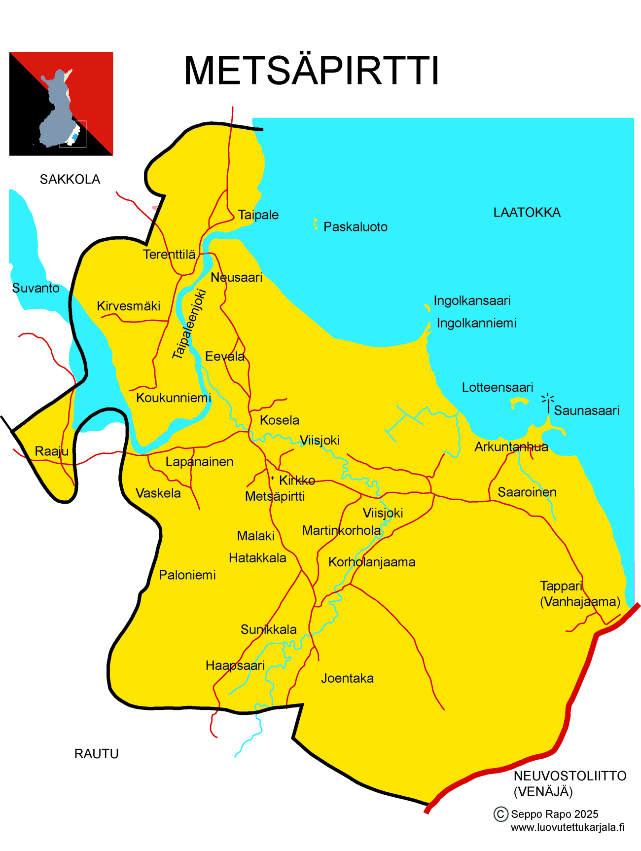 Metsäpirtin kartta