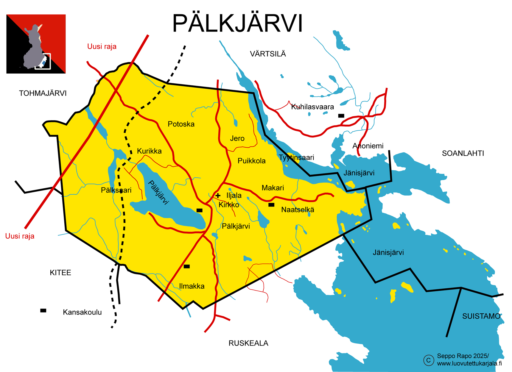 Palkjarvi kartta