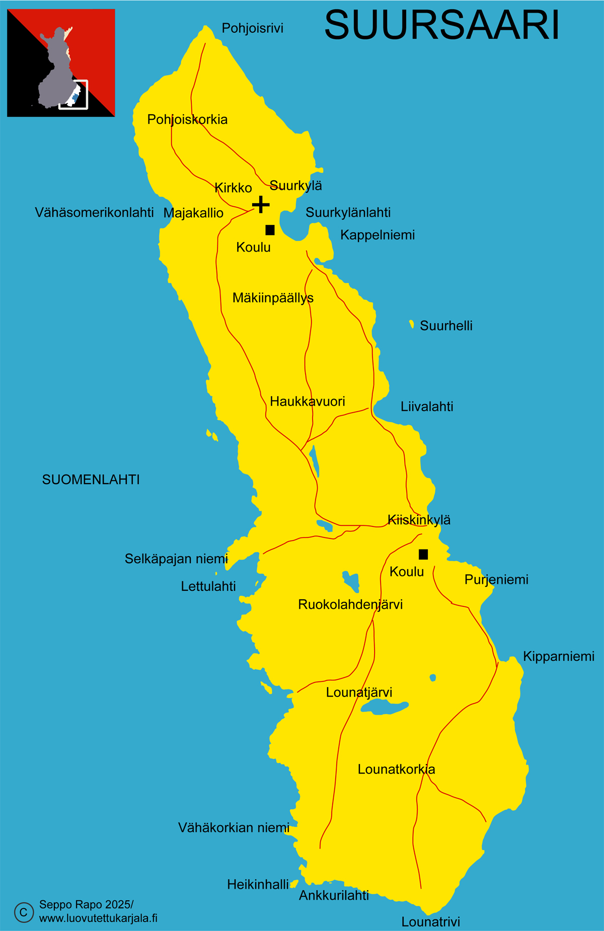 Suursaaren kartta