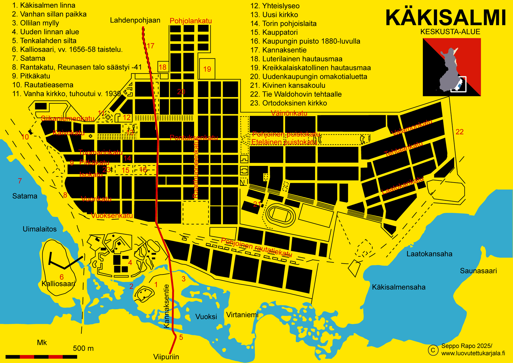 Käkisalmen kartta
