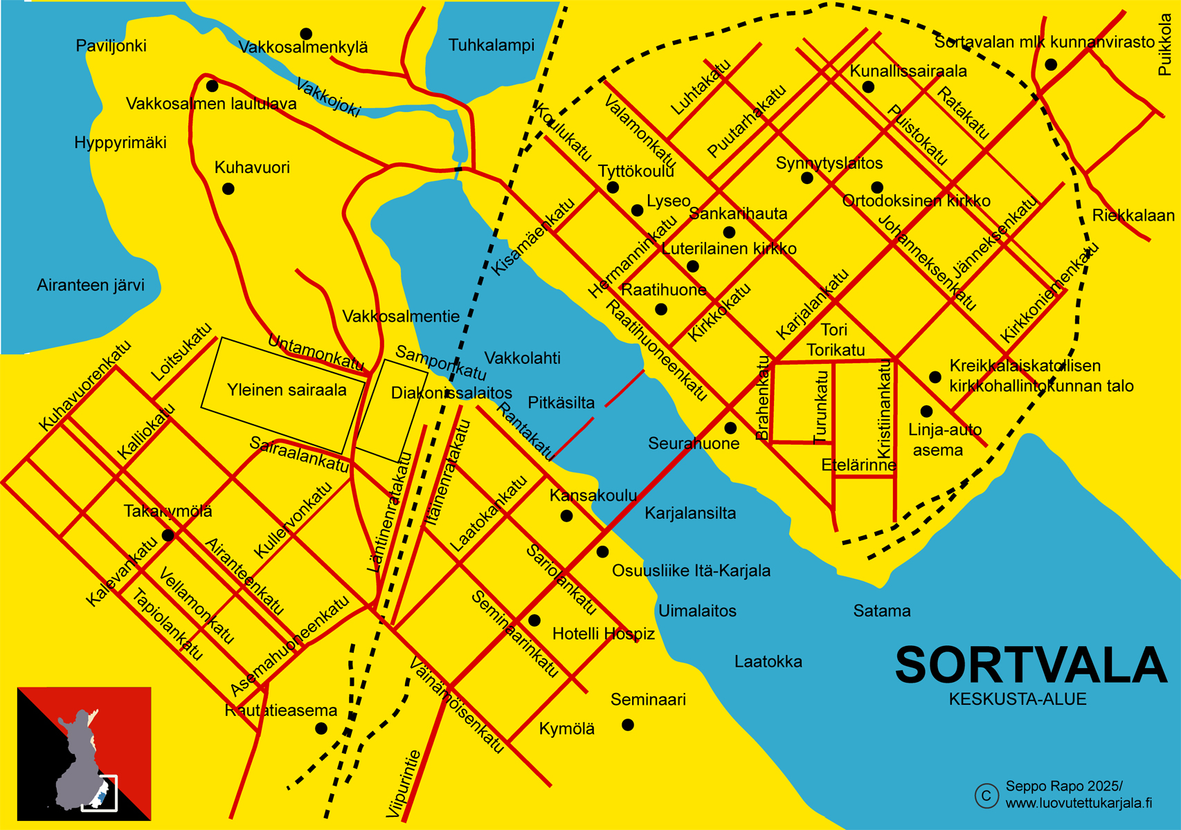 sortavala kartta